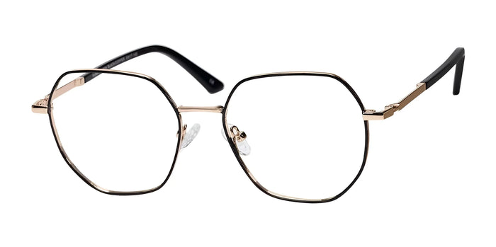 Rafaella R1024 Eyeglasses | Size 53 / Black / Copper