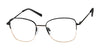 Rafaella R1036 Eyeglasses | Size 52 / Black/Copper