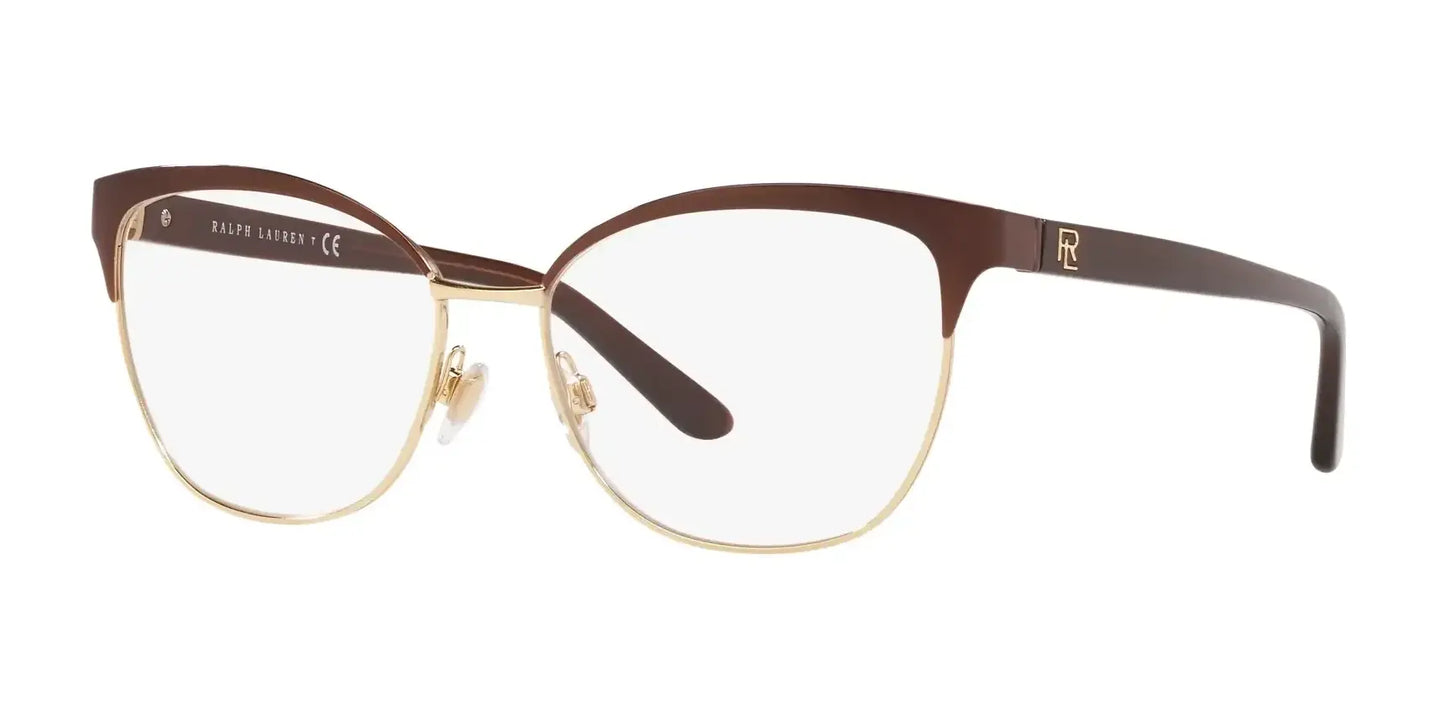 Ralph Lauren RL5099 Eyeglasses Shiny Dark Red On Pale Gold