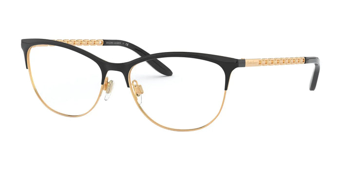 Ralph Lauren RL5106 Eyeglasses / Shiny Black On Orange Gold №9405 / Size 55