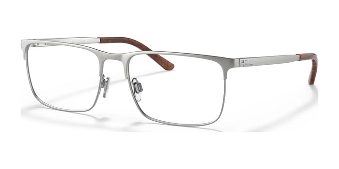 Ralph Lauren RL5110 Eyeglasses | Size 54 / Matte Silver On Shiny Silver №9414