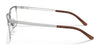 Ralph Lauren RL5110 Eyeglasses | Size 54 / Matte Silver On Shiny Silver №9414