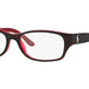 Shiny Dark Havana On Red №5255