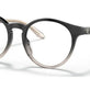 Shiny Gradient Black/Transparent Beige №6022