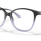 Shiny Gradient Black/Transparent Blue №6021