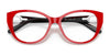 Ralph Lauren RL6223B Eyeglasses | Size 55 / Shiny Opal Poppy Red №5535