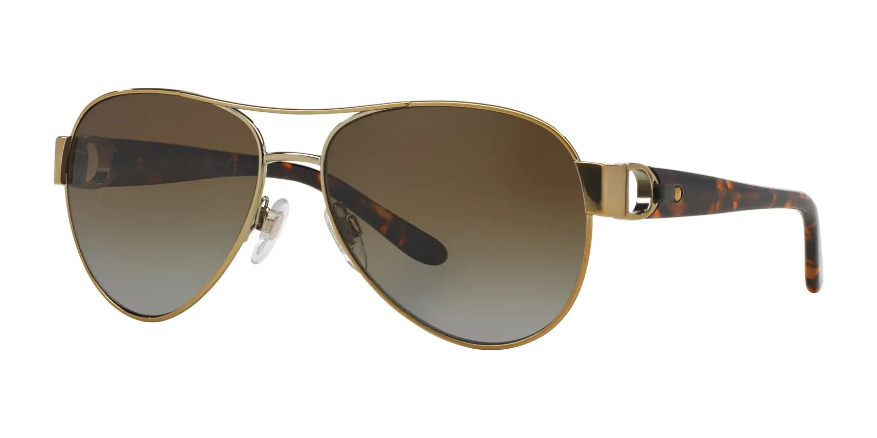 Ralph Lauren RL7047Q Sunglasses Shiny Pale Gold / Gradient Brown (Polarized)