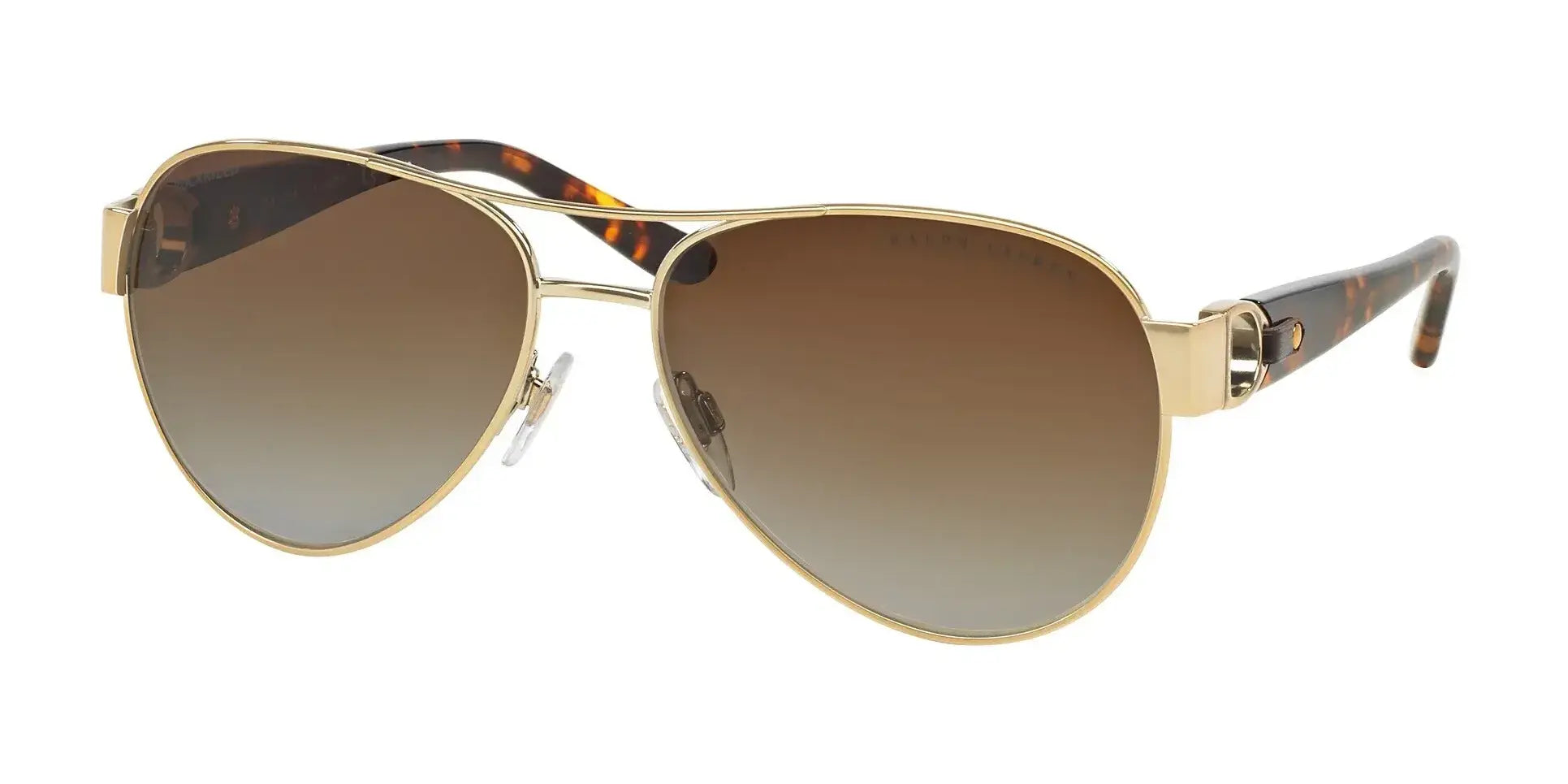 Ralph Lauren RL7047Q Sunglasses Shiny Pale Gold / Polarized Gradient Brown