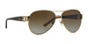 Ralph Lauren RL7047Q Sunglasses | Size 58 / Shiny Pale Gold №9116T5 / Gradient Brown (Polarized) (3P 14%)
