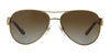 Ralph Lauren RL7047Q Sunglasses | Size 58 / Shiny Pale Gold №9116T5 / Gradient Brown (Polarized) (3P 14%)