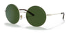 Ralph Lauren RL7072 Sunglasses | Size 55 / Shiny Sanded Pale Gold №931665 / Dark Green (3N 9.7%)