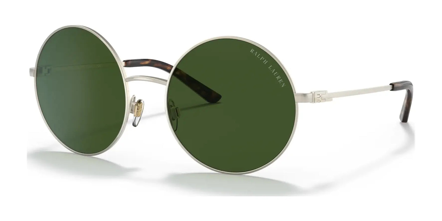 Ralph Lauren RL7072 Sunglasses Shiny Sanded Pale Gold / Dark Green