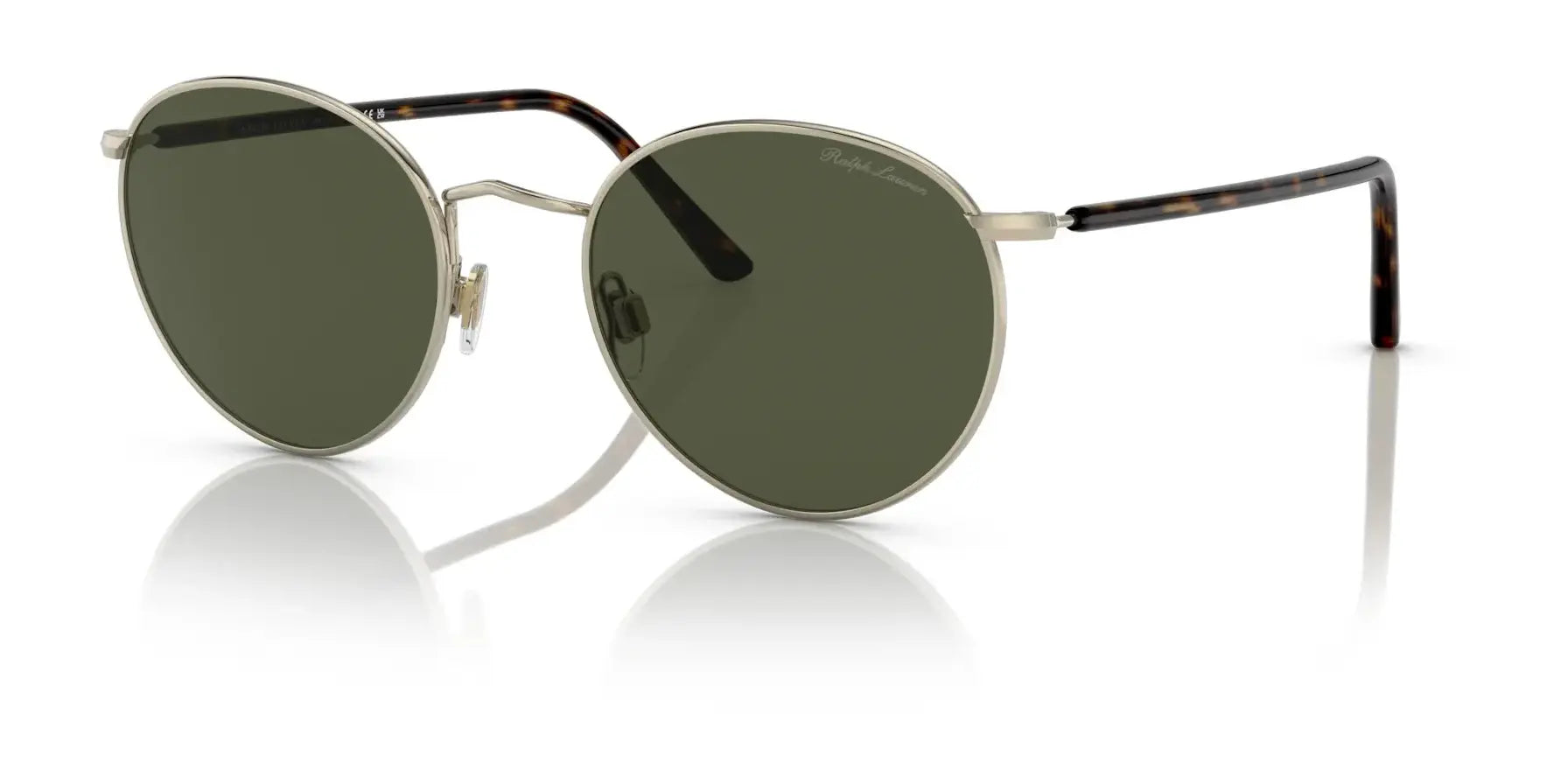 Ralph Lauren RL7076 Sunglasses Shiny Pale Gold / Green