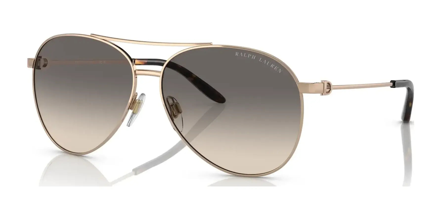 Ralph Lauren THE ANDIE RL7077 Sunglasses Shiny Rose Gold / Grey Gradient