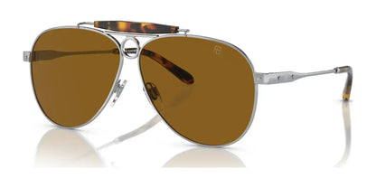 Ralph Lauren THE COUNRTYMAN RL7078 Sunglasses Silver / Brown