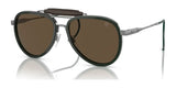 Ralph Lauren THE ROADSTER RL7080Q Sunglasses Green / Brown