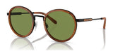 Ralph Lauren THE CLUBMAN RL7081 Sunglasses Burled Wood / Green