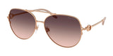 Ralph Lauren RL7087 Sunglasses Shiny Rose Gold / Grey Pink Gradient