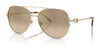 Ralph Lauren RL7087 Sunglasses | Size 59 / Shiny Pale Gold / Brown Gradient Grey Mirror Gold (3N 15.4%) №94766Y