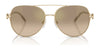 Ralph Lauren RL7087 Sunglasses | Size 59 / Shiny Pale Gold / Brown Gradient Grey Mirror Gold (3N 15.4%) №94766Y