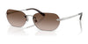 Ralph Lauren RL7089 Sunglasses | Size 59 / Shiny Silver / Gradient Brown (3N 16%) №900113