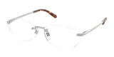 Ralph Lauren RL7089 Sunglasses Shiny Silver / Clear Blue-Violet Light Filter