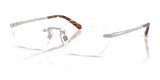 Ralph Lauren RL7089 Sunglasses Shiny Silver / Clear Blue-Violet Light Filter