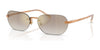 Ralph Lauren RL7089 Sunglasses | Size 59 / Shiny Antique Gold / Gradient Brown Mirror Gold (2N 32.8%) №91536E
