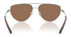 Ralph Lauren RL7090 Sunglasses | Size 59 / Shiny Silver / Brown (3N 9%) №900173