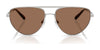 Ralph Lauren RL7090 Sunglasses | Size 59 / Shiny Silver / Brown (3N 9%) №900173