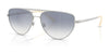 Ralph Lauren RL7090 Sunglasses | Size 59 / Shiny Silver / Clear Gradient Blue Mirror Silver (2N 39.0%) №90017B