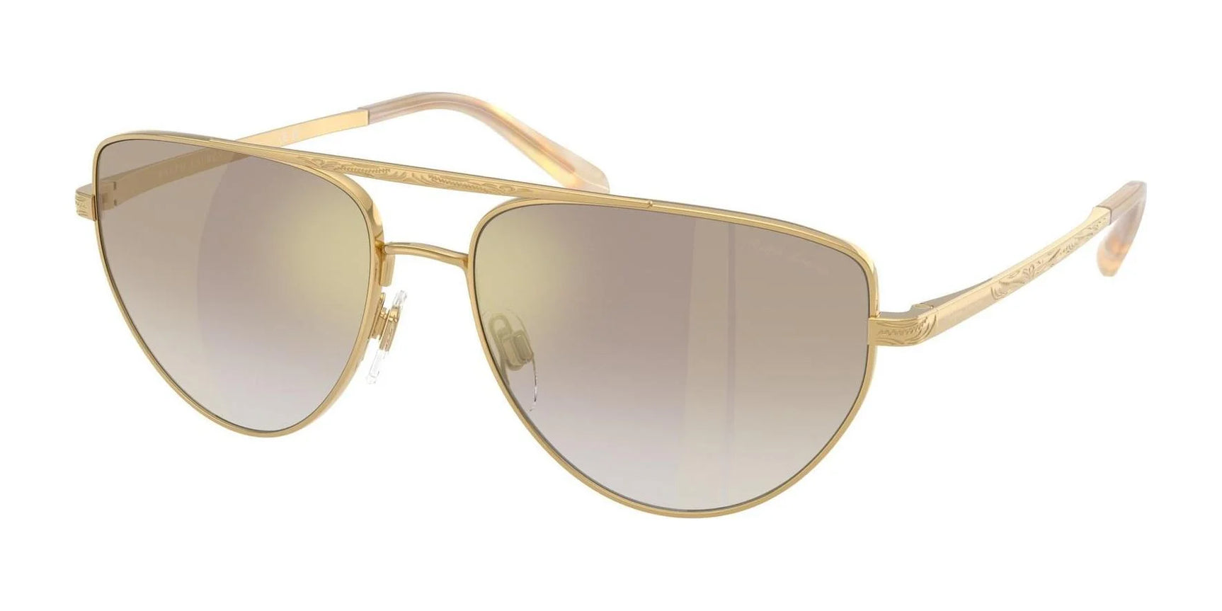 Ralph Lauren RL7090 Sunglasses Shiny Gold / Gradient Brown Mirror Gold