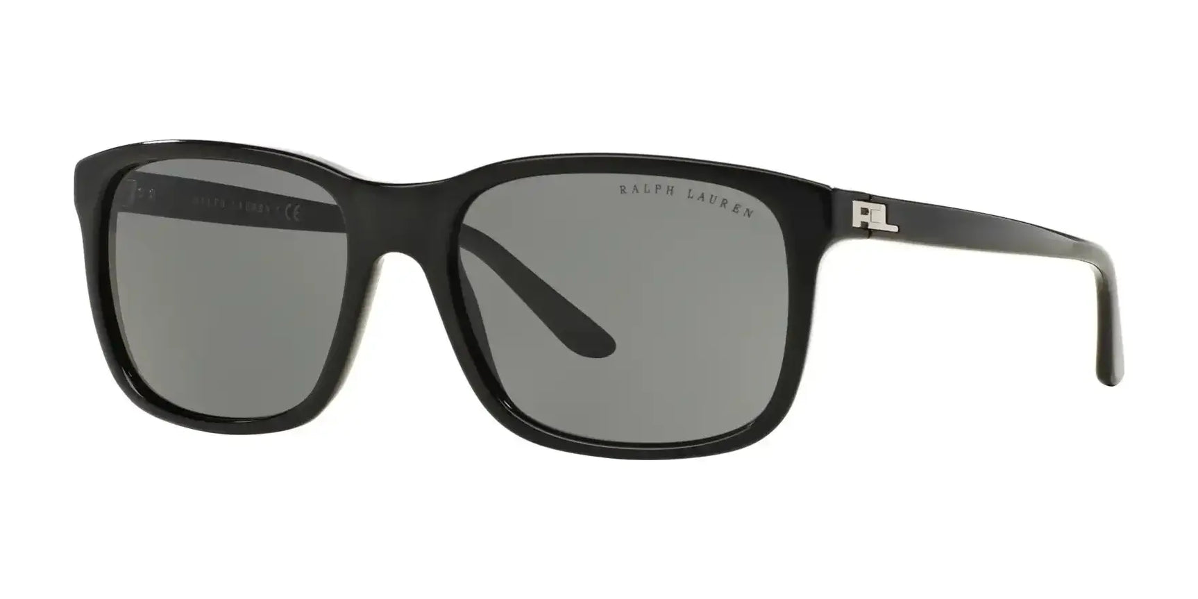 Ralph Lauren RL8142 Sunglasses Shiny Black / Grey