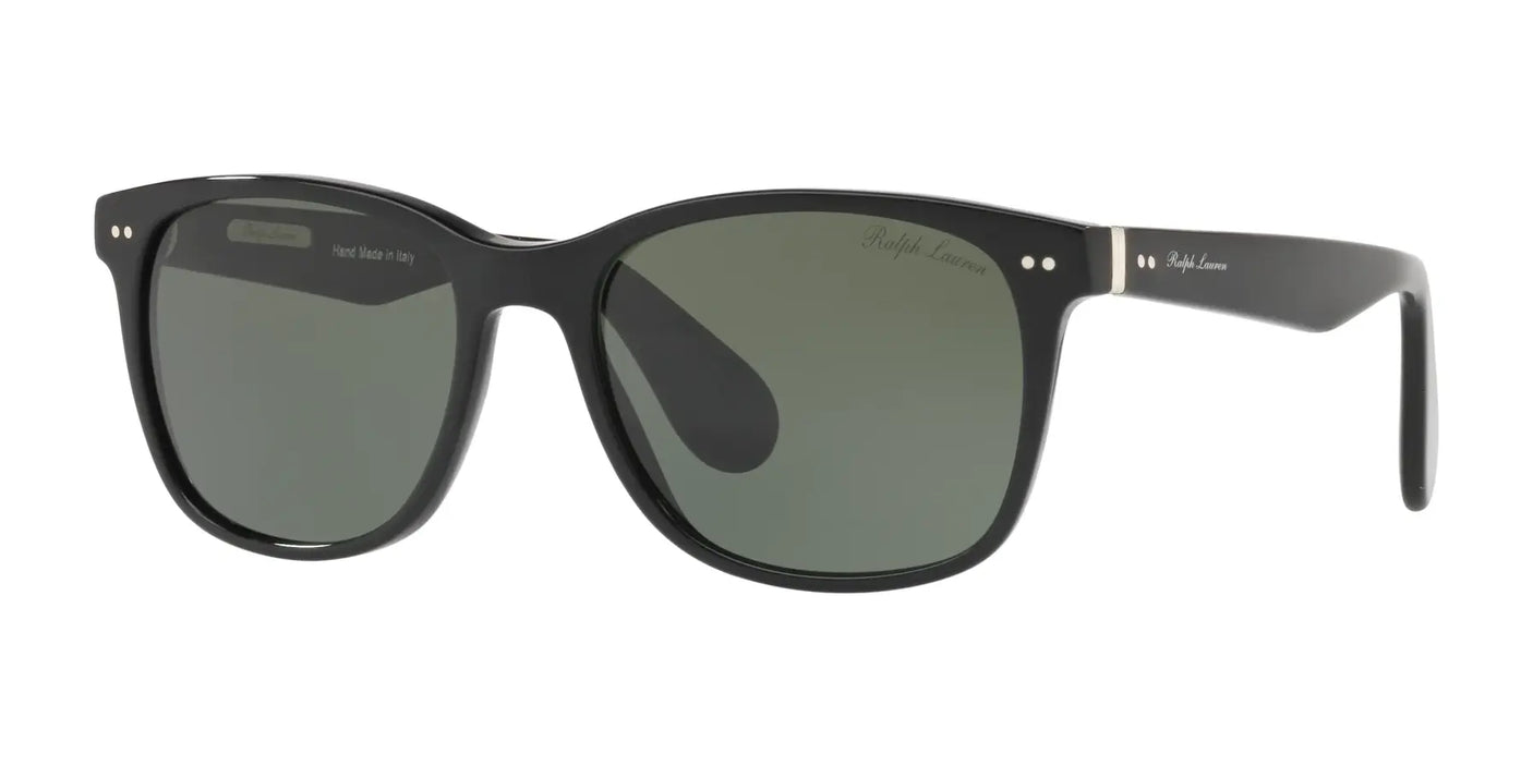 Ralph Lauren RL8162P Sunglasses Shiny Black / Green