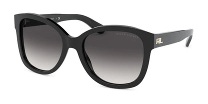 Ralph Lauren RL8180 Sunglasses Shiny Black / Gradient Grey