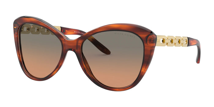 Ralph Lauren RL8184 Sunglasses | Size 56 / Shiny Striped Havana / Grey Gradient Orange (2N 26.9%) №500718