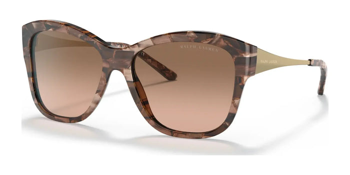 Ralph Lauren RL8187 Sunglasses | Size 56 / Shiny Brown Marble №590811 / Pink Gradient Grey (2N 32.7%)