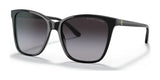 Ralph Lauren RL8201 Sunglasses Shiny Black / Gradient Grey