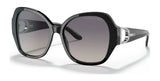 Ralph Lauren RL8202B Sunglasses Shiny Black / Gradient Dark Purple / Grey