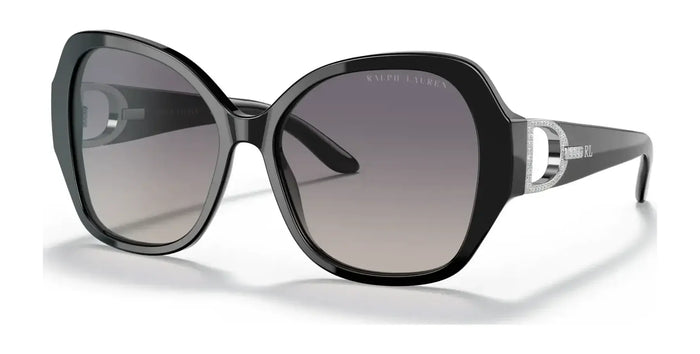 Ralph Lauren RL8202B Sunglasses | Size 57 / Shiny Black / Gradient Dark Purple / Grey (2N 20%) №5001V6