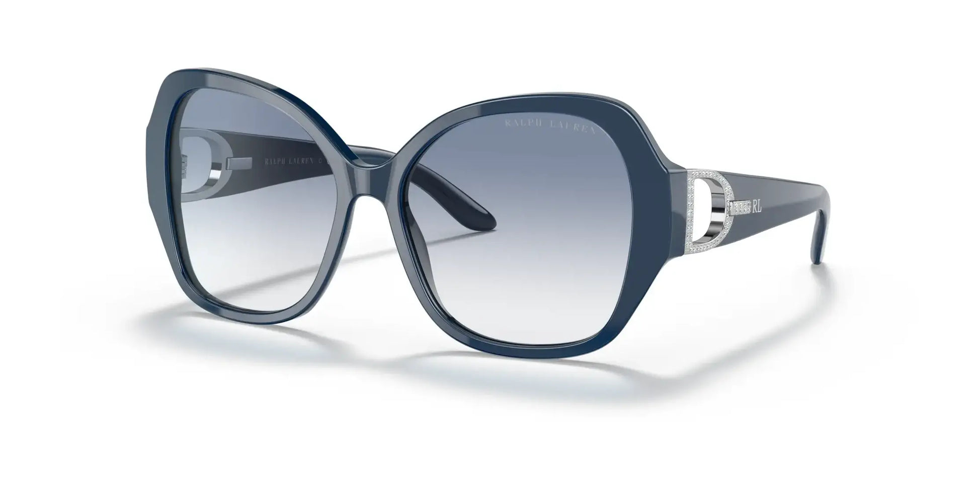 Ralph Lauren RL8202B Sunglasses Shiny Navy Blue / Gradient Blue / Clear