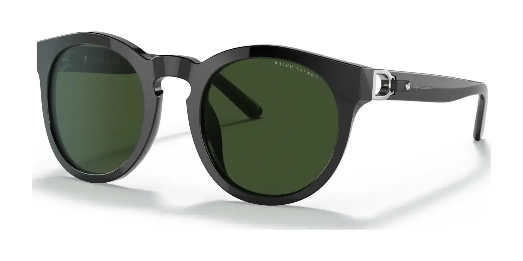 Ralph Lauren RL8204QU Sunglasses Shiny Black / Dark Green