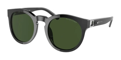 Ralph Lauren RL8204QU Sunglasses Shiny Black / Dark Green