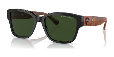 Ralph Lauren THE RL 50 RL8205 Sunglasses Shiny Black / Dark Green