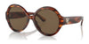 Ralph Lauren THE FARRAH RL8207U Sunglasses | Size 55 / Shiny Striped Havana / Brown (3N 14.5%) №500773