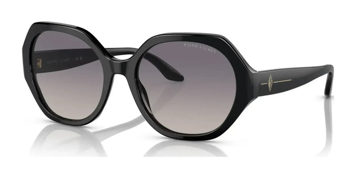 Ralph Lauren RL8208 Sunglasses | Size 55 / Shiny Black / Gradient Blue Mirror Silver (2N 20%) №5001V6