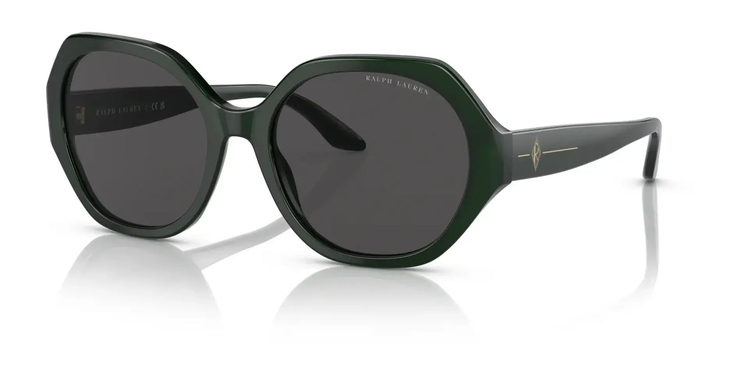 Ralph Lauren RL8208 Sunglasses Shiny Forest Green / Dark Grey