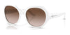 Ralph Lauren RL8208 Sunglasses | Size 55 / Shiny Off White / Gradient Brown (3N 16%) №554413
