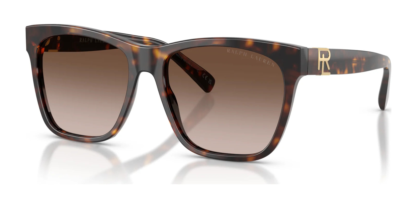 Ralph Lauren THE RICKY II RL8212 Sunglasses Havana / Gradient Brown
