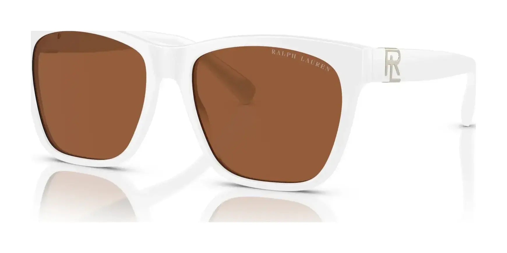 Ralph Lauren THE RICKY II RL8212 Sunglasses Off White / Brown